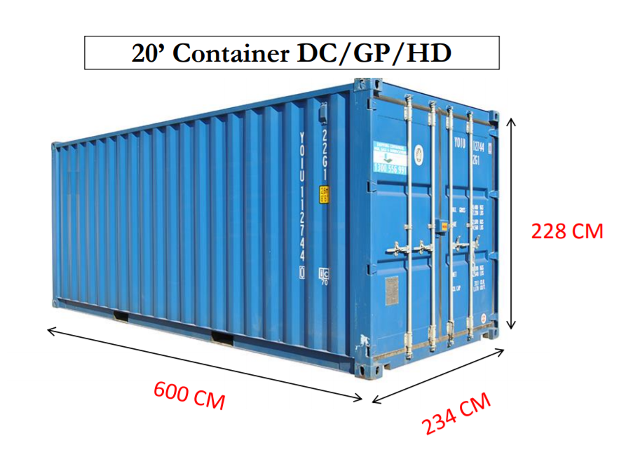 40 Feet Container Dimensions In M