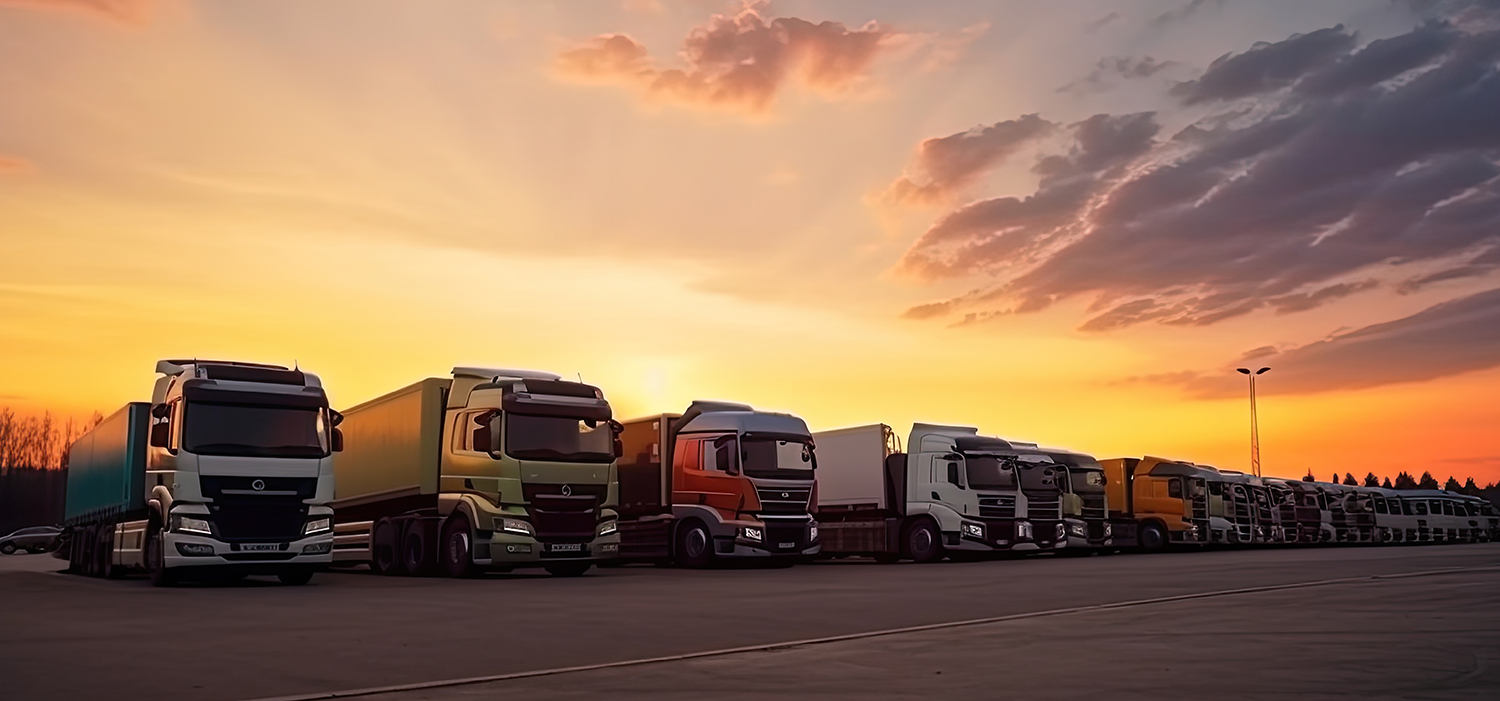 کامیون‌های حمل‌ونقل بین‌المللی در جاده‌های ترانزیتی